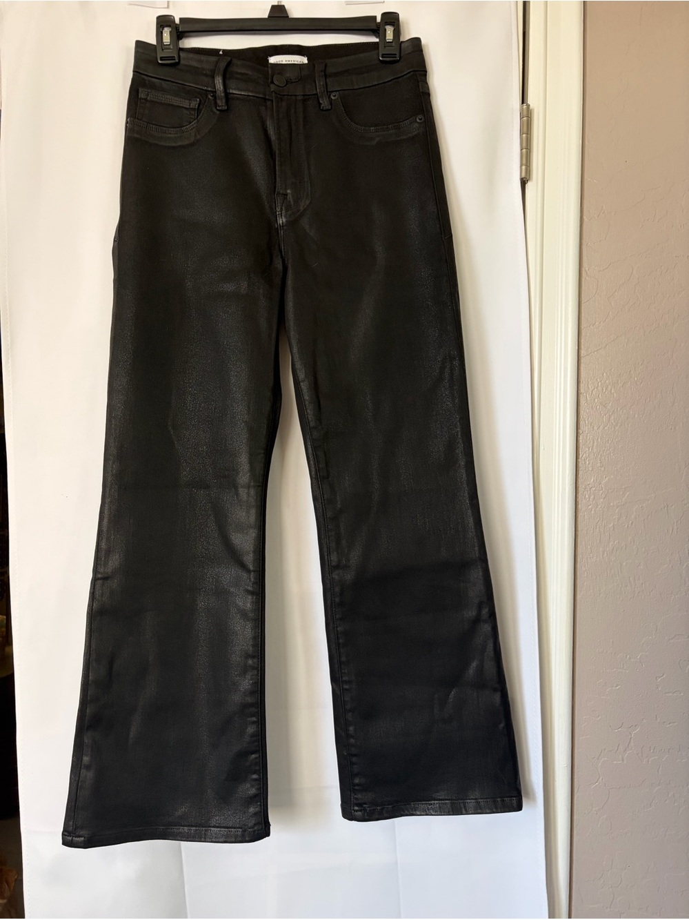 Good American Black Good‎ Legs Crop Mini Boot pants